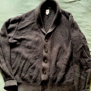 GAP Men's Charcoal Shawl Collar Cardigan
